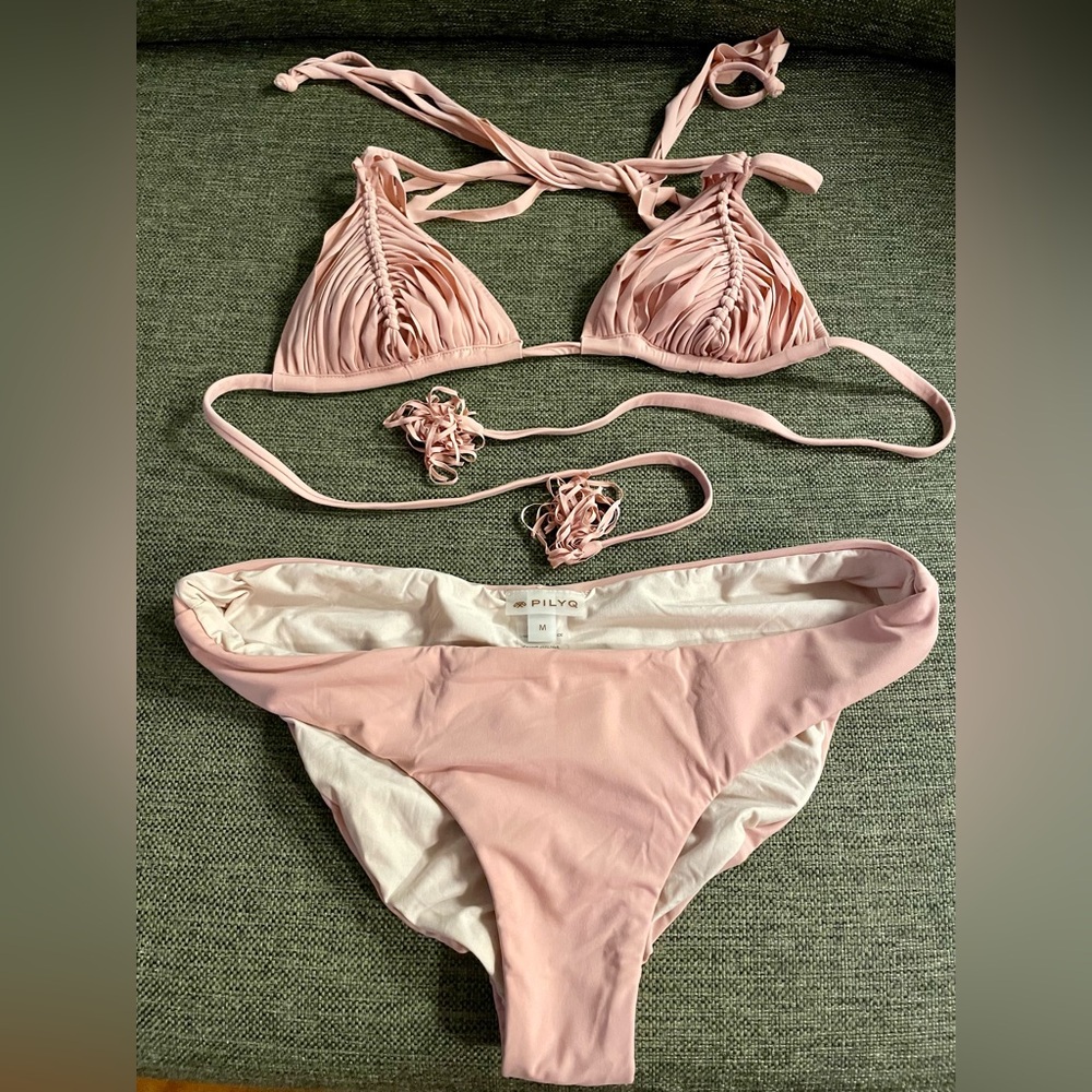 PilyQ Triangle Bikini Top & Bottom